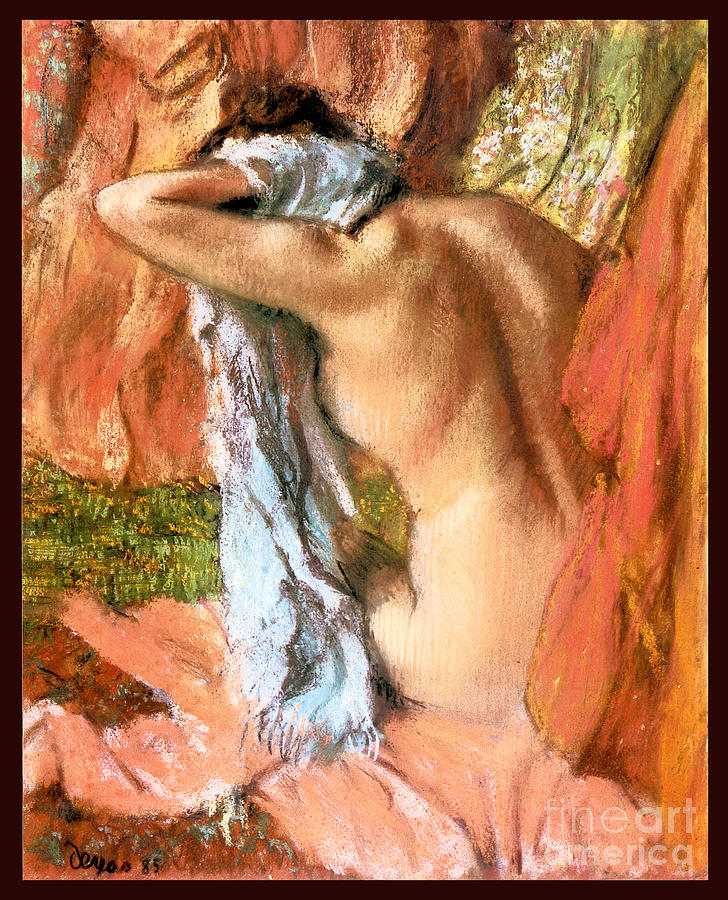 After the Bath 1885 #2 Painting by Edgar Degas