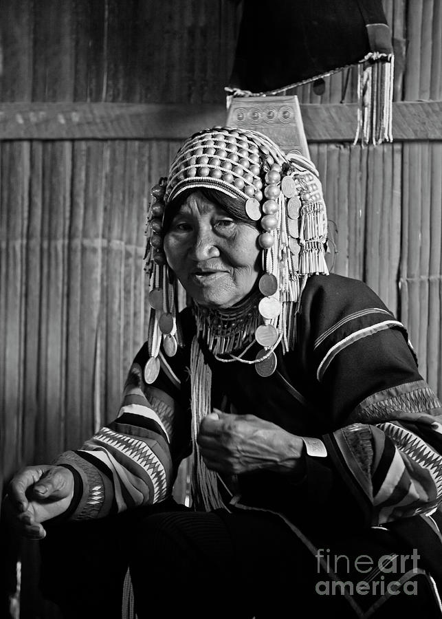 Akha Grandmother - Burma Photograph by Craig Lovell - Fine Art America