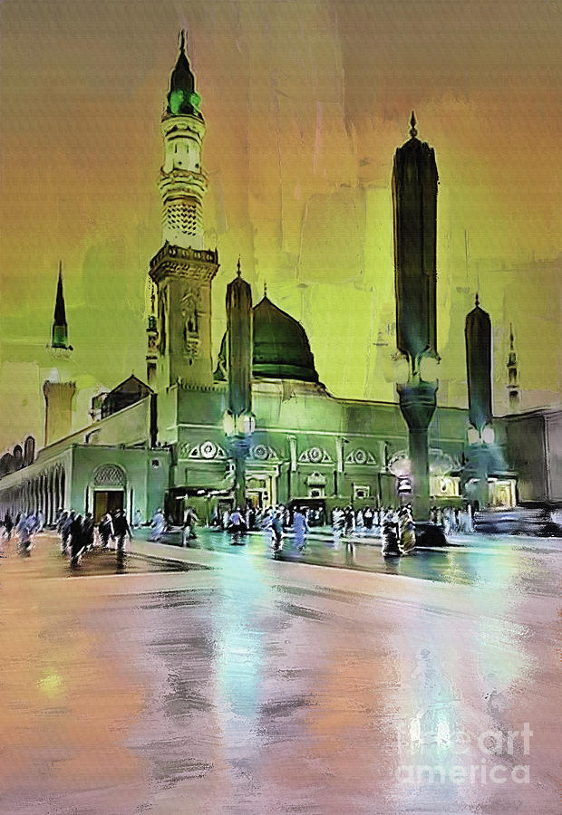 Al Masjid an Nabawi #2 Painting by Gull G