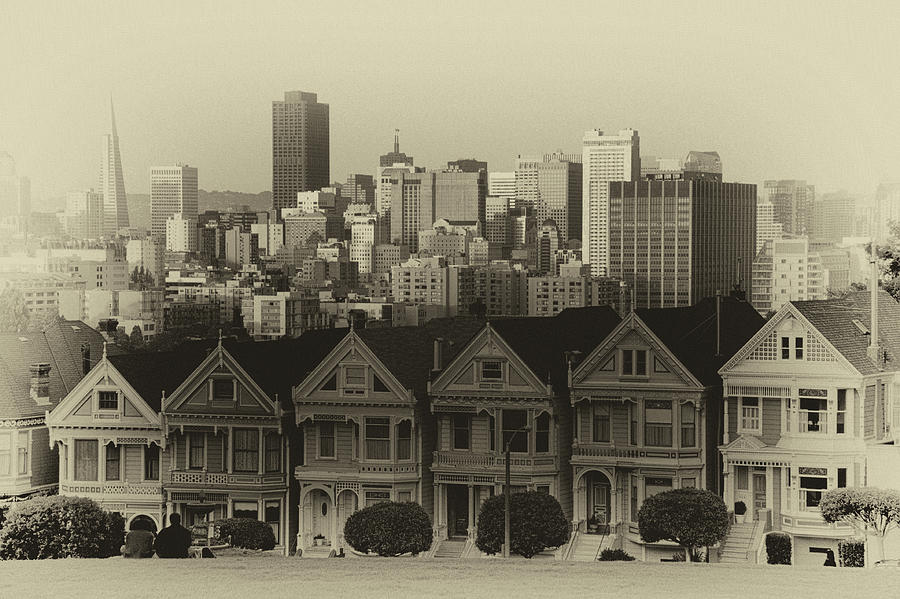 Architecture Photograph - Alamo Square #2 by Celso Diniz
