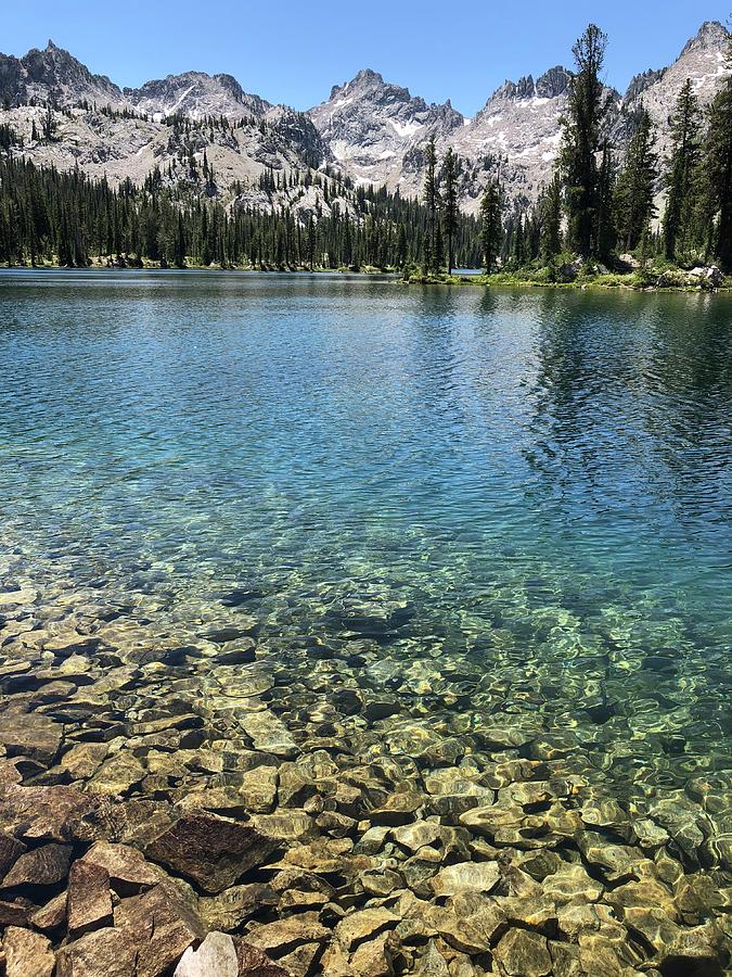 Alice Lake - Sawthooth Mountains, Idaho Photograph By Michael De Nitto 