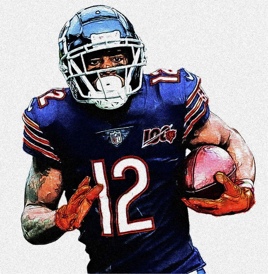 Art Chicago Bears Allen Robinson #12 Great Player Nfl American