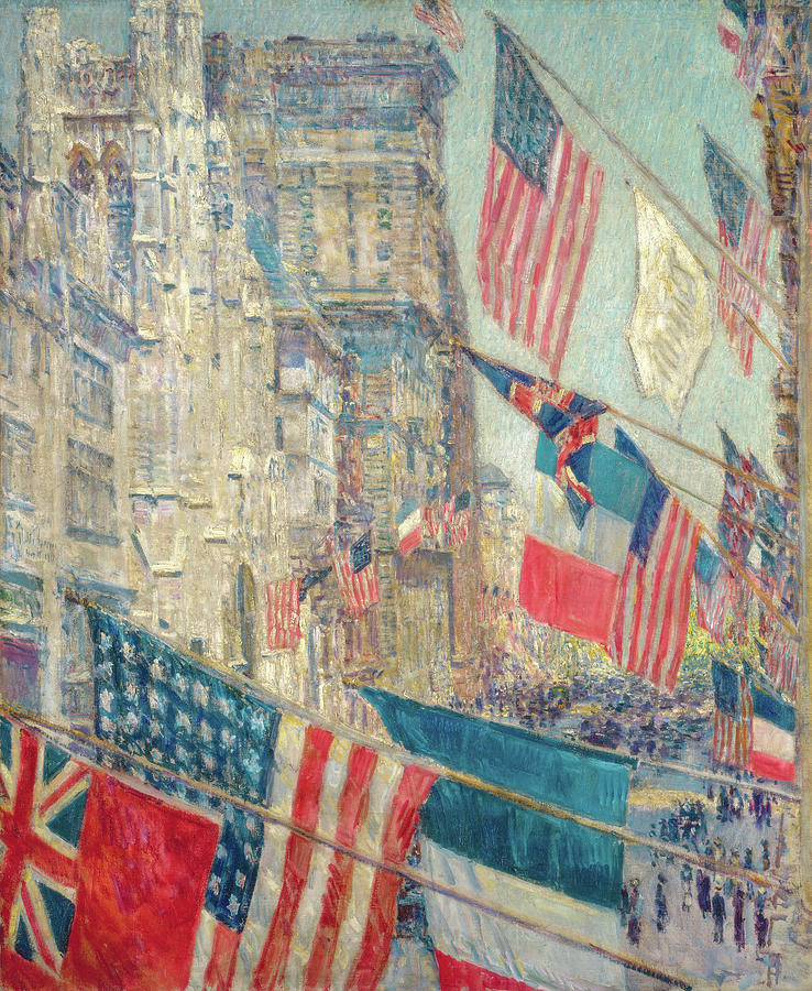 Childe Hassam Painting - Allies Day #2 by Childe Hassam