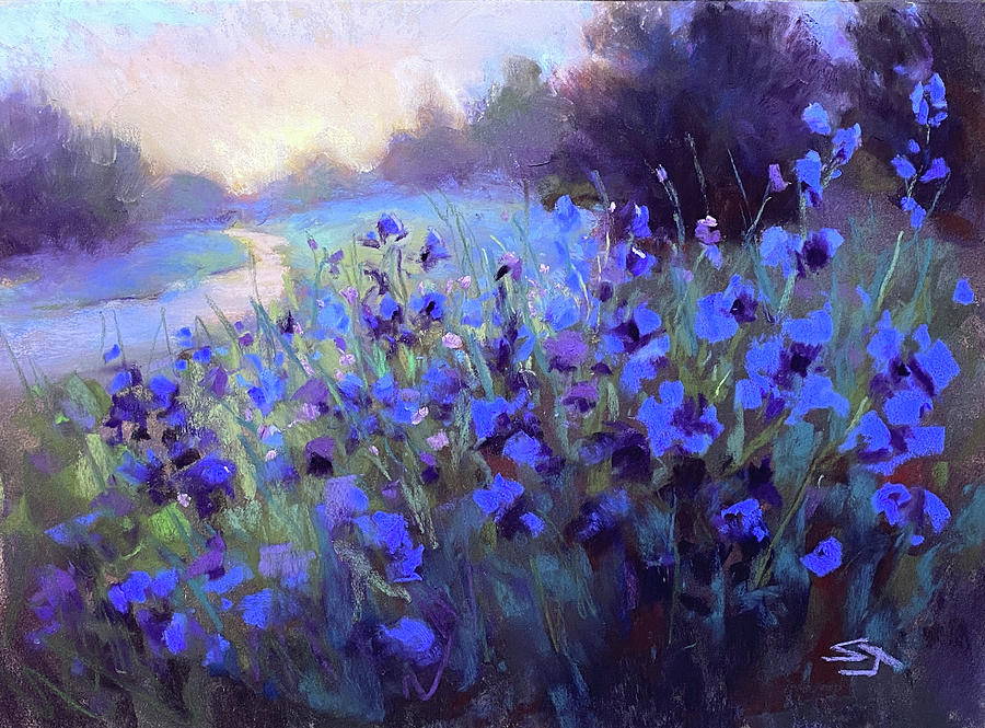 Blue Bonnet Painting - Almost Heaven #2 by Susan Jenkins