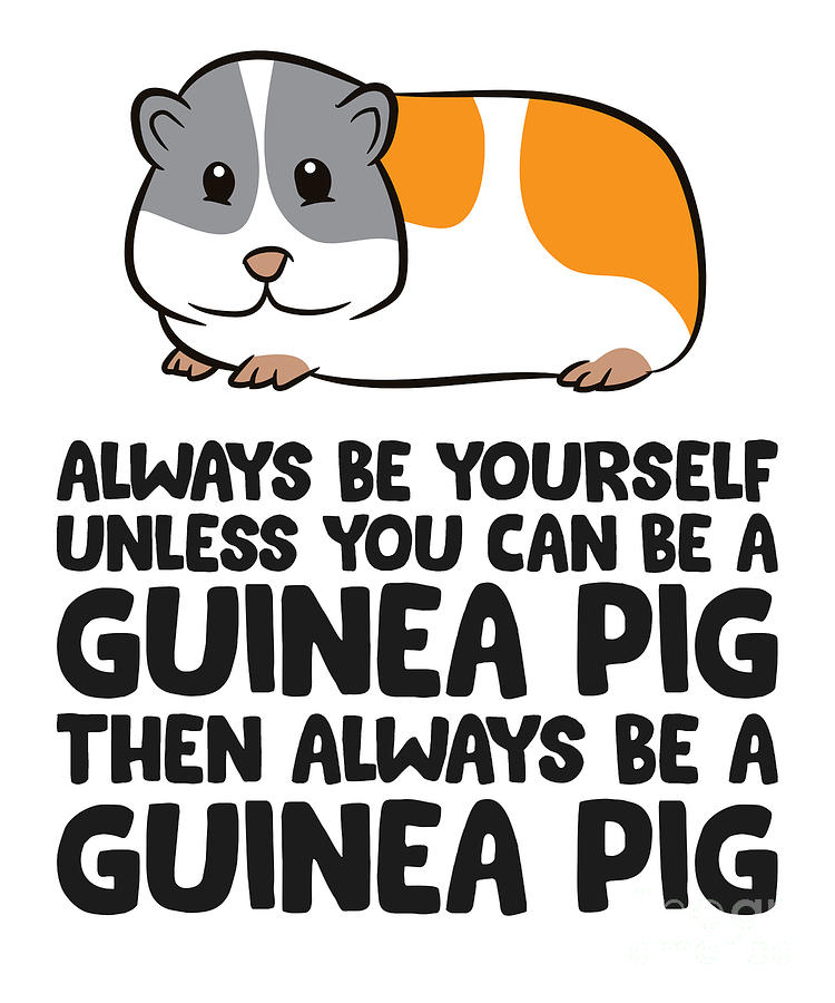 Always Be Yourself Unless You Can Be A Guinea Pig Tapestry Textile by