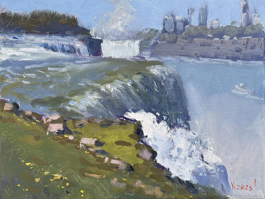 American Falls Painting - American Falls by Ylli Haruni American Falls Painting - American Falls by Ylli Haruni