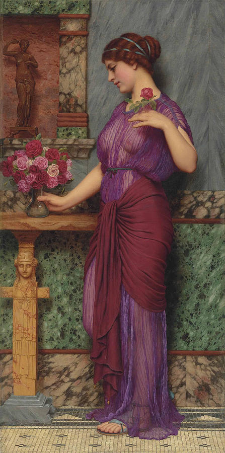 An Offering to Venus #3 Painting by John William Godward