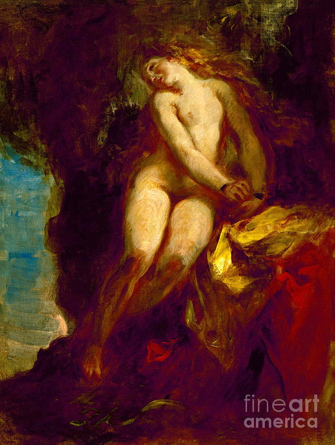 Andromeda #2 Painting by Eugene Delacroix