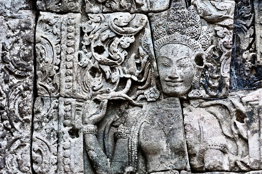 Angkor Wat Fresco. Cambodia #2 Photograph by Lie Yim