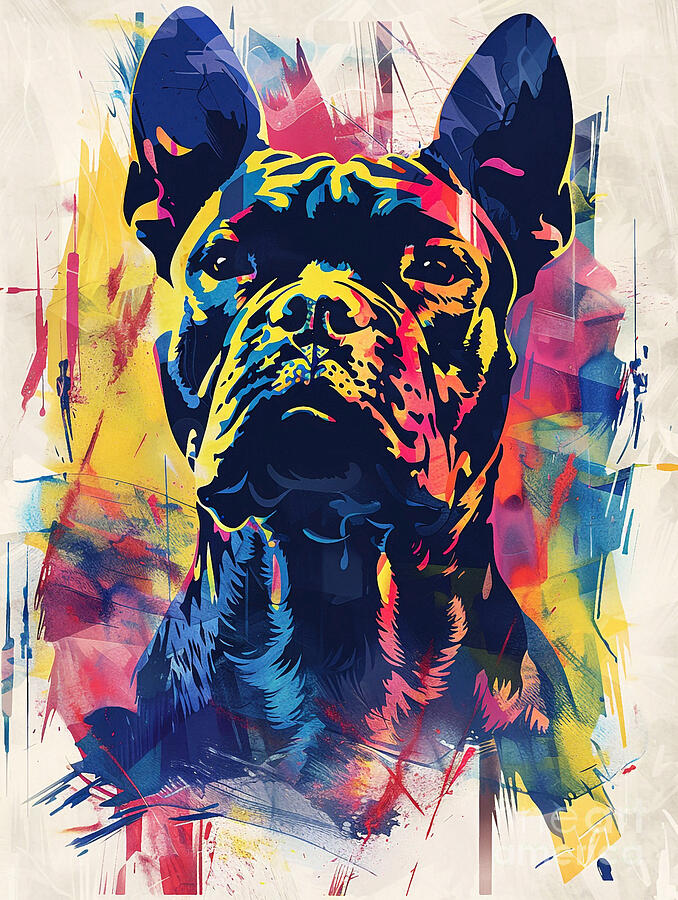 Abstract Drawing - Animal image of Cane Corso Dog #2 by Clint McLaughlin