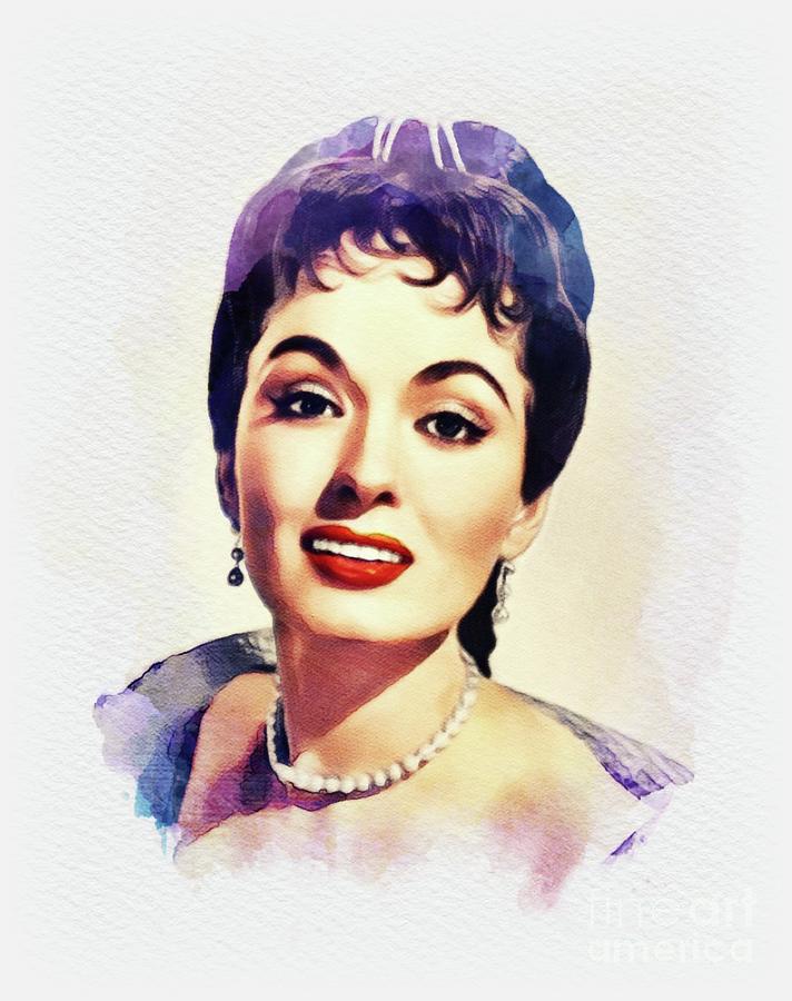 Ann Blyth, Movie Legend Painting by John Springfield | Fine Art America