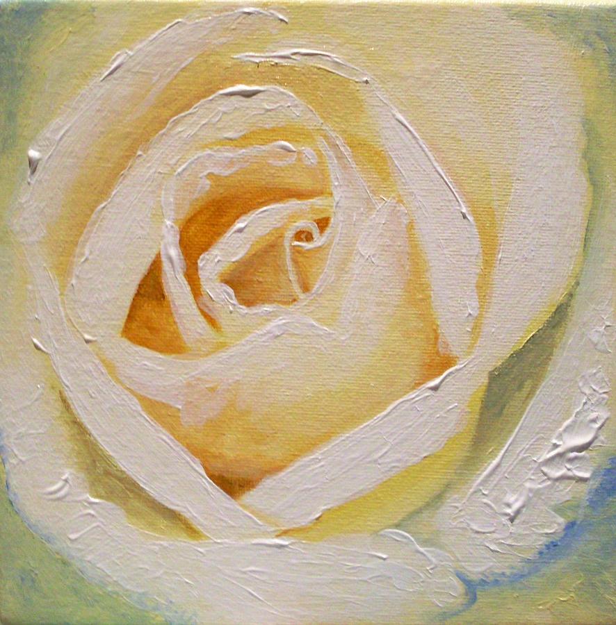 Anniversary Rose #2 Painting by Anne Gardner
