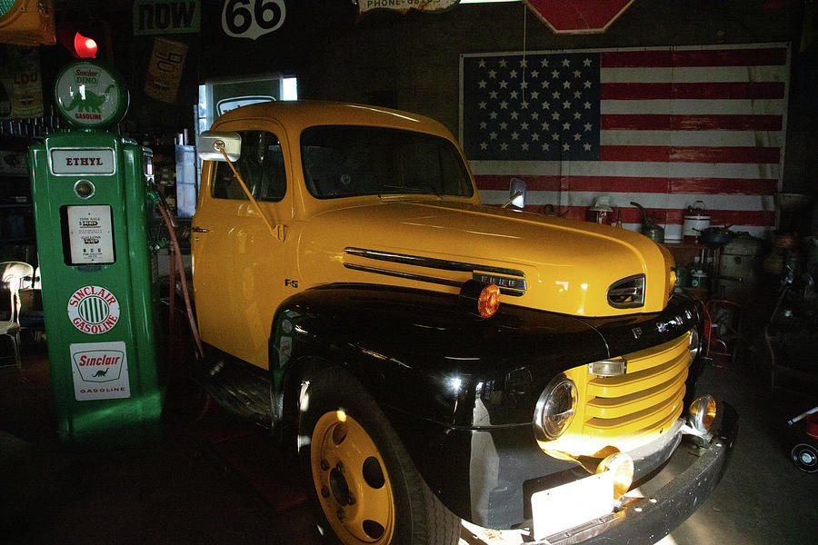 Antique truck at Garys Gay Parita on Historic Route 66 in Ash Grove Missouri #2 Photograph by Eldon McGraw