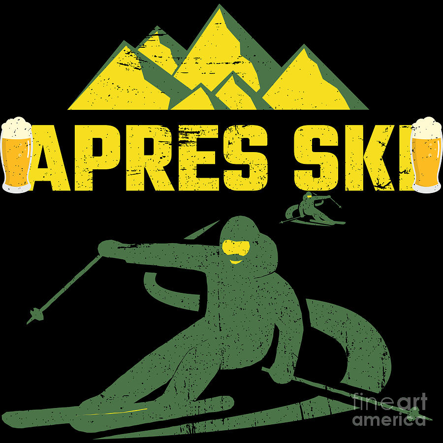 Beer Digital Art - Apres Ski Huts Outfit #2 by Mister Tee