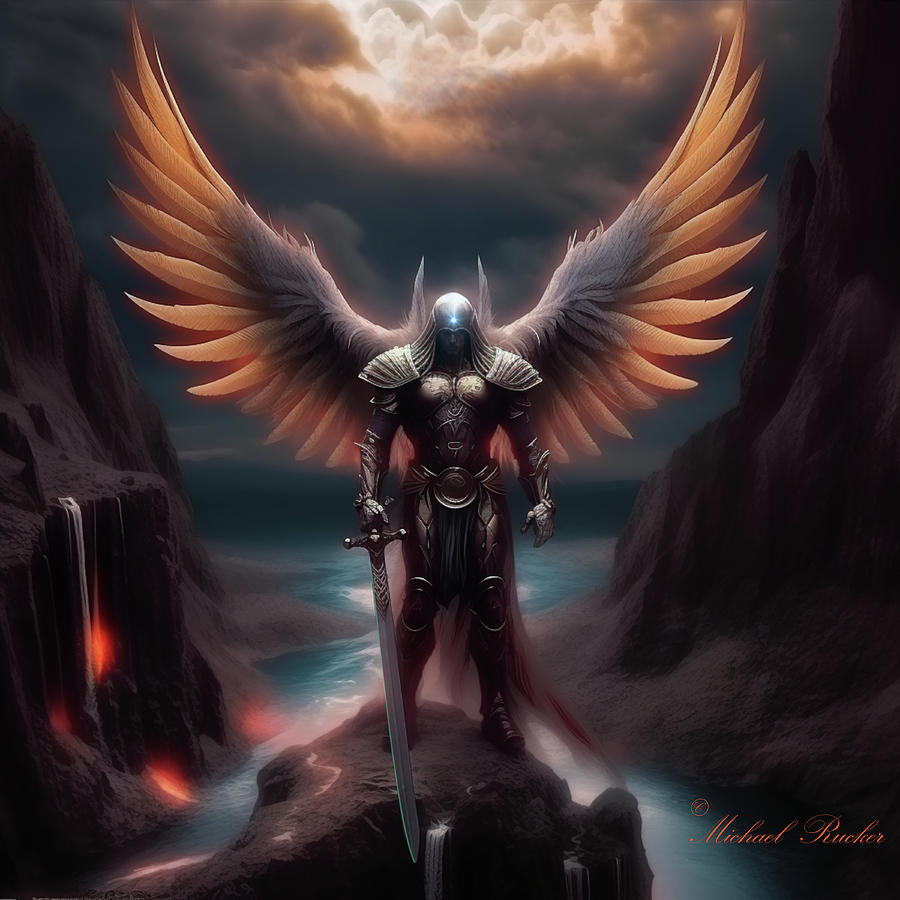 Archangel Michael Digital Art by Michael Rucker - Fine Art America