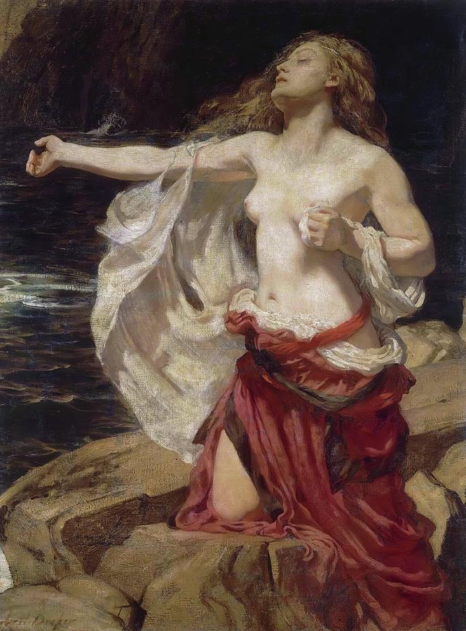 Herbert James Draper Painting - Ariadne #2 by Herbert James Draper