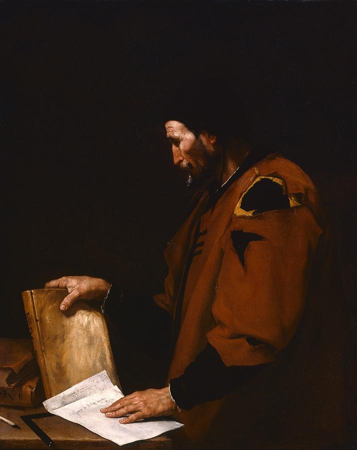 Jusepe De Ribera Painting - Aristotle  #2 by Jusepe de Ribera