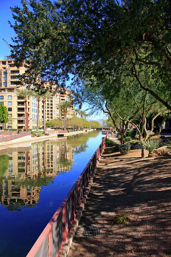 Arizona Canal in Scottsdale AZ #2 Photograph by Chris Smith