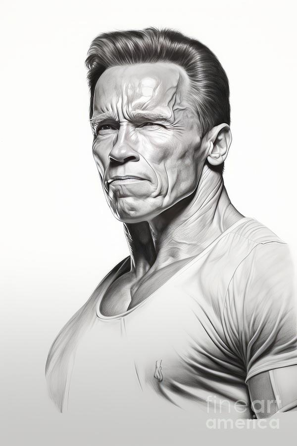 Arnold Schwarzenegger Digital Art by Fine Art Attic - Fine Art America