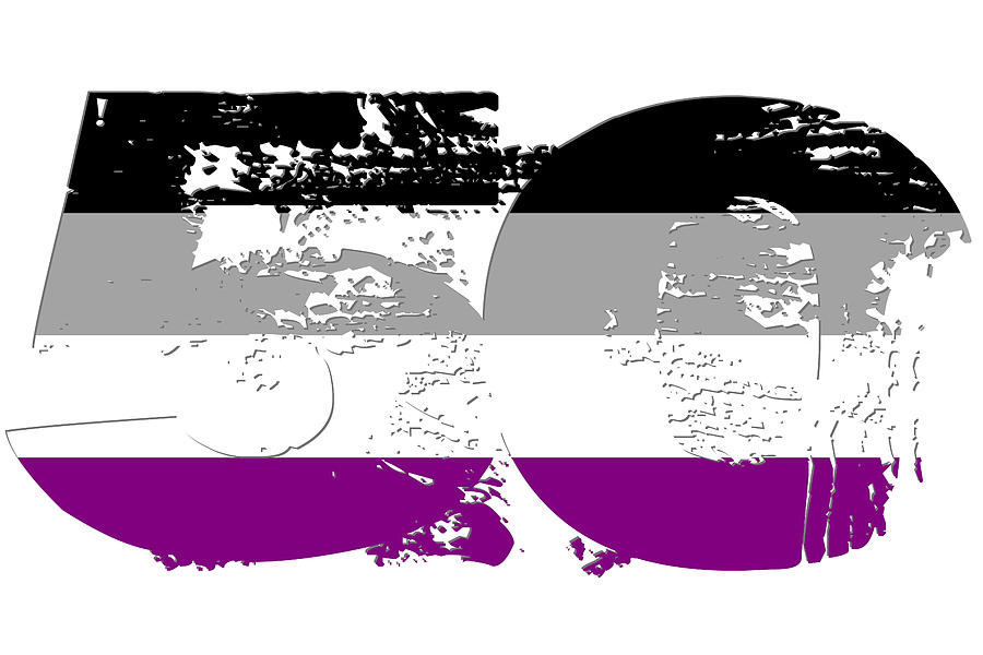 Asexual Grunge 50 Pride Flag Digital Art By Patrick Hiller