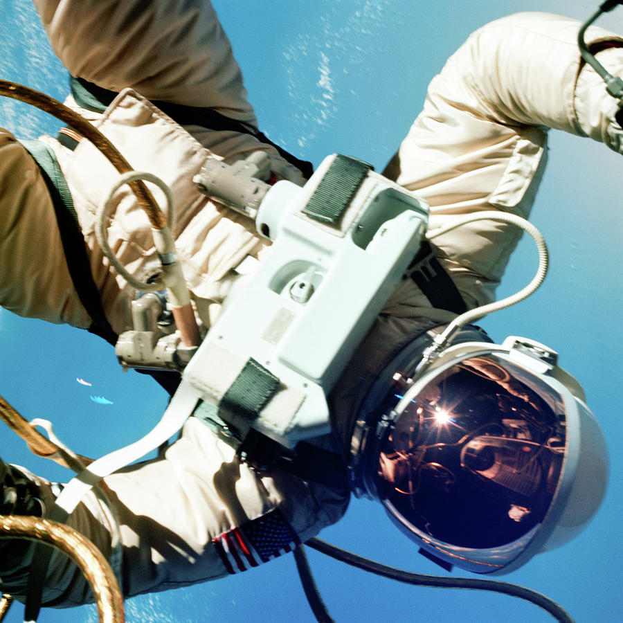 Astronaut Edward H. White II Pilot for the Gemini-Titan 4 #2 Photograph by Nasa Astronaut Edward H. White II Pilot for the Gemini-Titan 4 #2 Photograph by Nasa