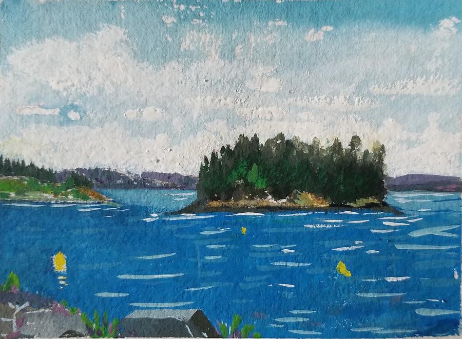 At The Boatramp Painting by Sherry Ashby