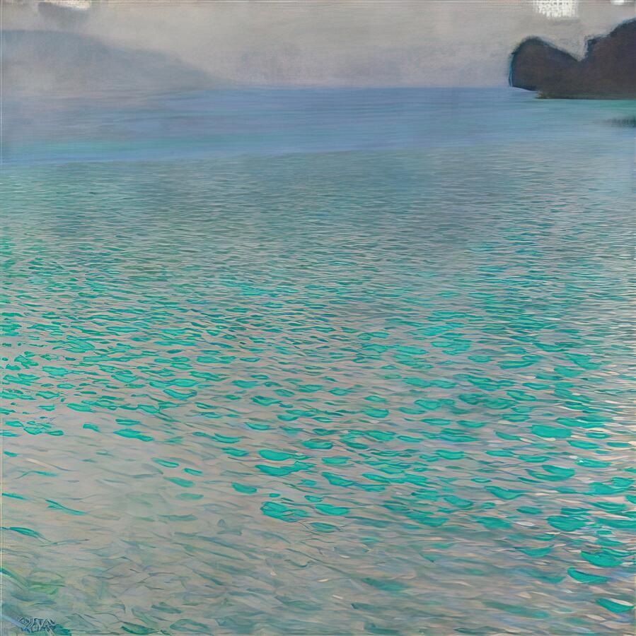 Attersee, from 1900 Painting by Gustav Klimt Attersee, from 1900 Painting by Gustav Klimt