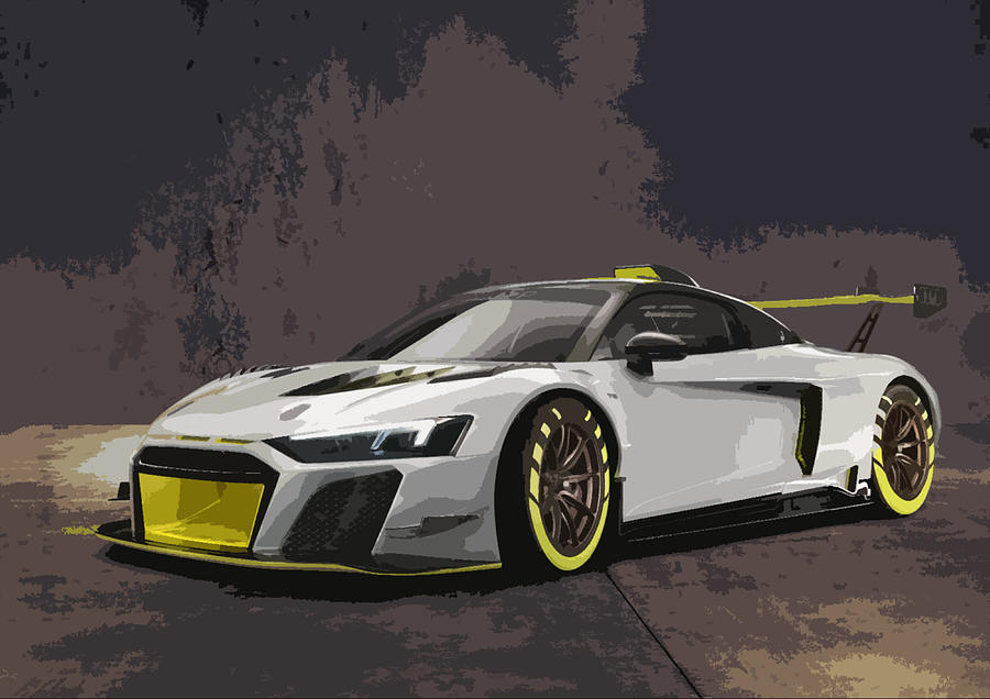 Audi R8 LMS GT2 #2 Digital Art by Thespeedart Audi R8 LMS GT2 #2 Digital Art by Thespeedart