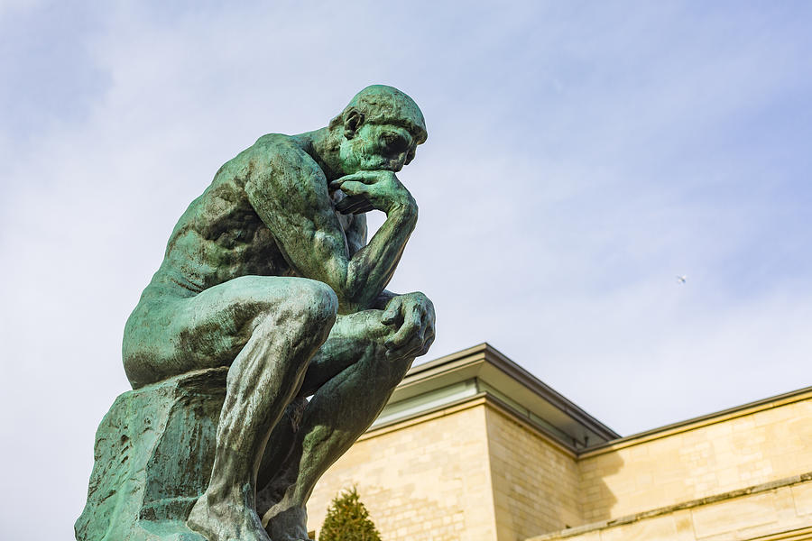 August Rodins Famous Sculpture The Thinker #2 Photograph by Davidf