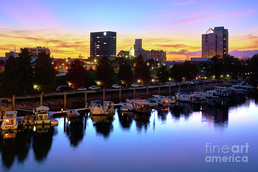 Augusta GA Skyline Sunset Photograph by The Photourist - Fine Art America