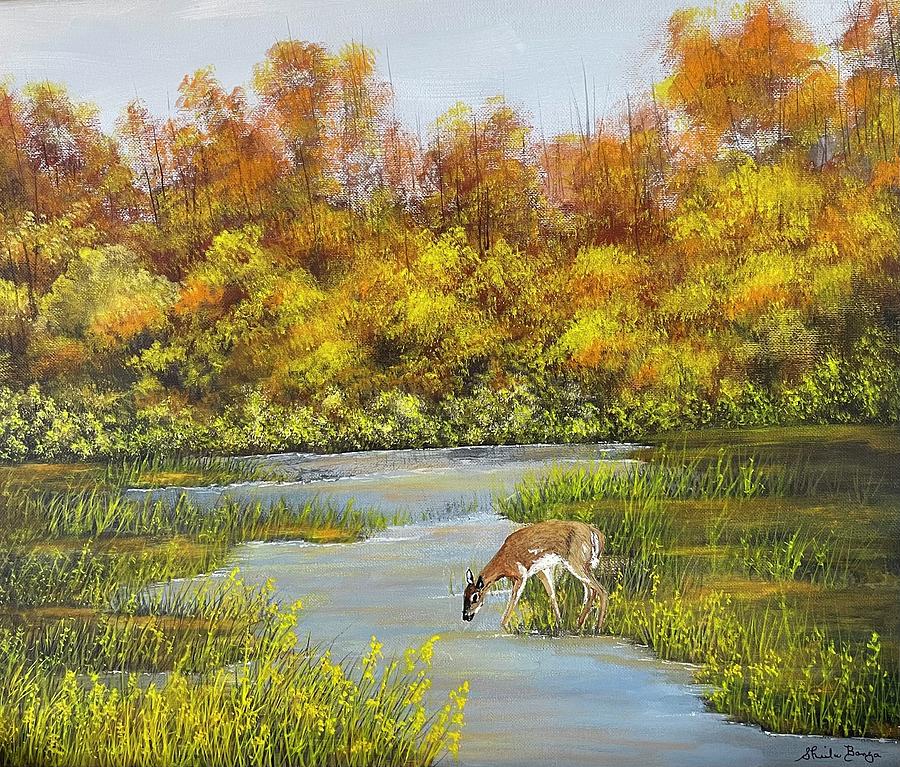 Autumn Day #2 Painting by Sheila Banga