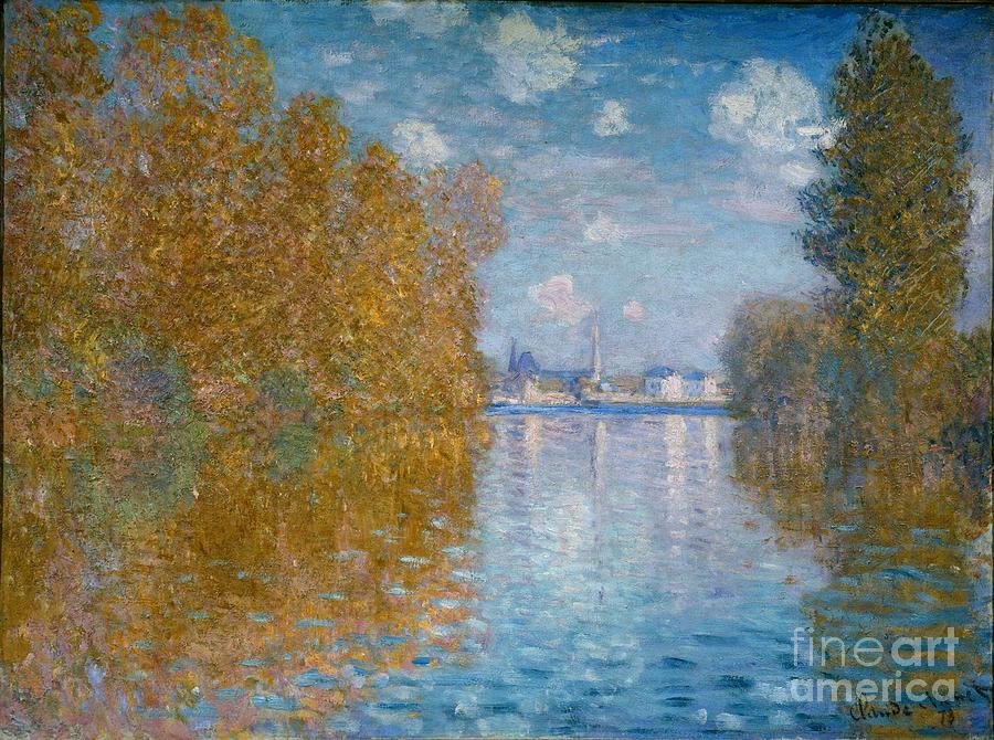 Claude Monet Painting - Autumn Effect at Argenteuil #2 by Claude Monet