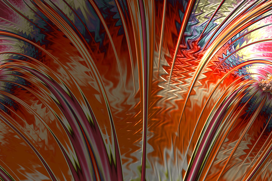 Autumn Fractal #2 Digital Art by Bonnie Bruno