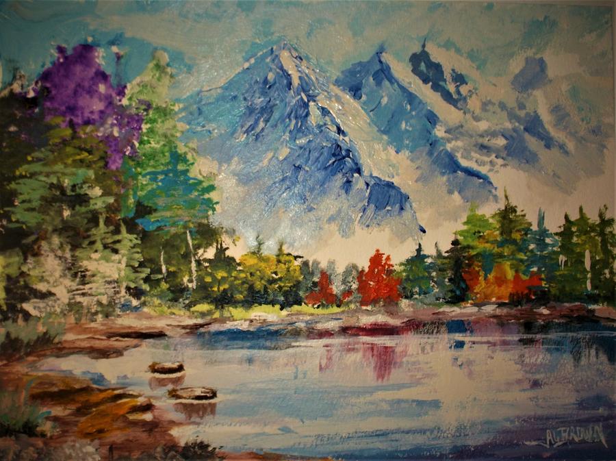 Autumn in the Mountains Painting by Al Brown