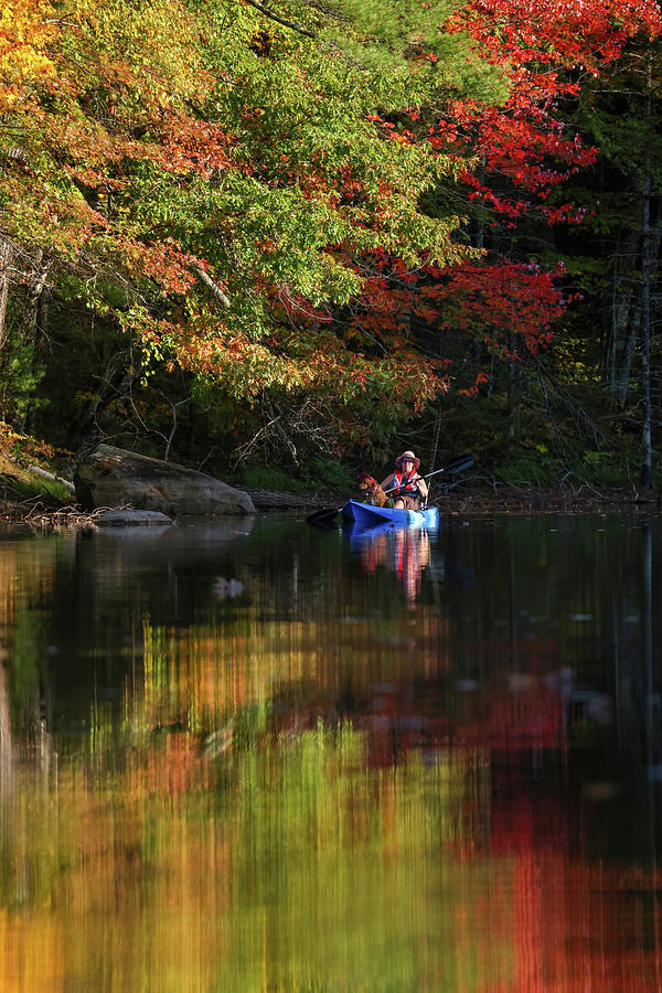 Autumn Kayaking #2 Photograph by Brook Burling