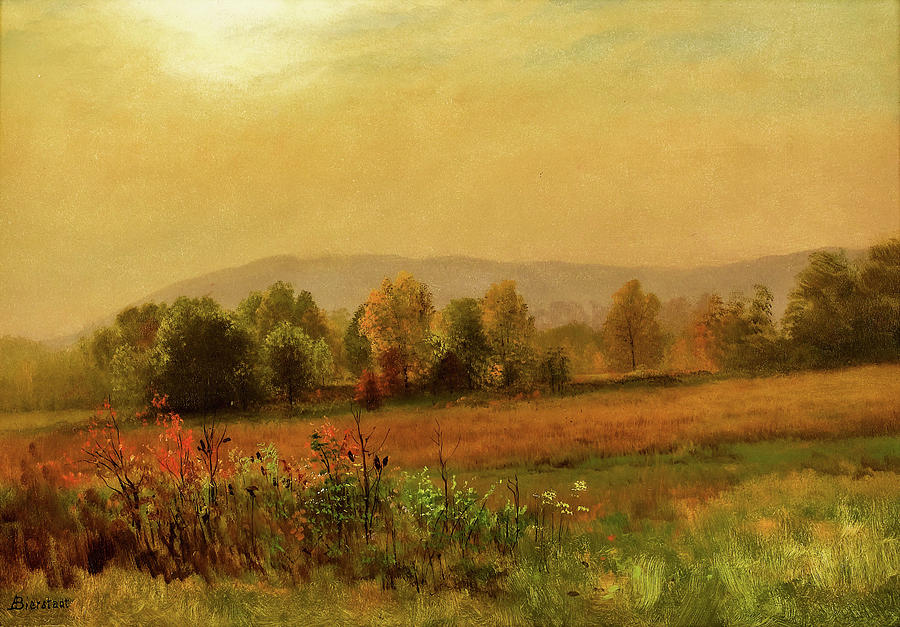 Albert Bierstadt  Painting - Autumn Landscape #3 by Albert Bierstadt