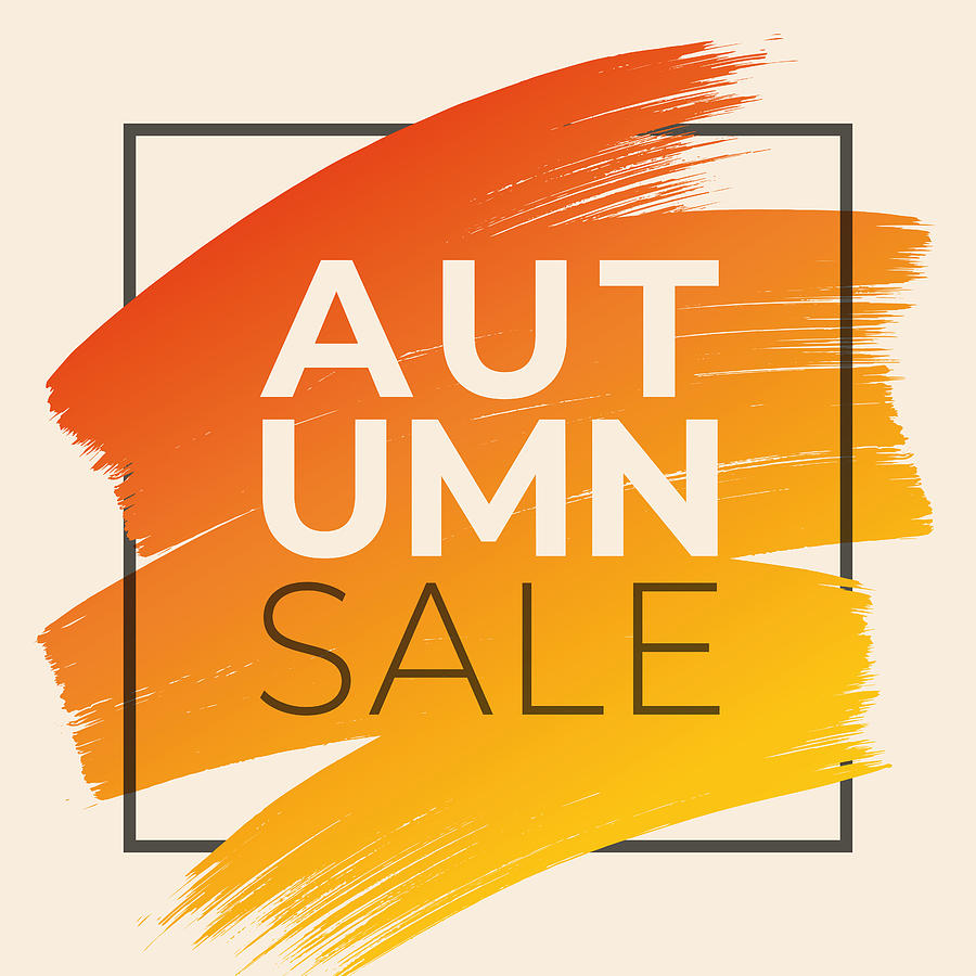 Autumn Sale design for advertising, banners, leaflets and flyers. #2 Drawing by Discan
