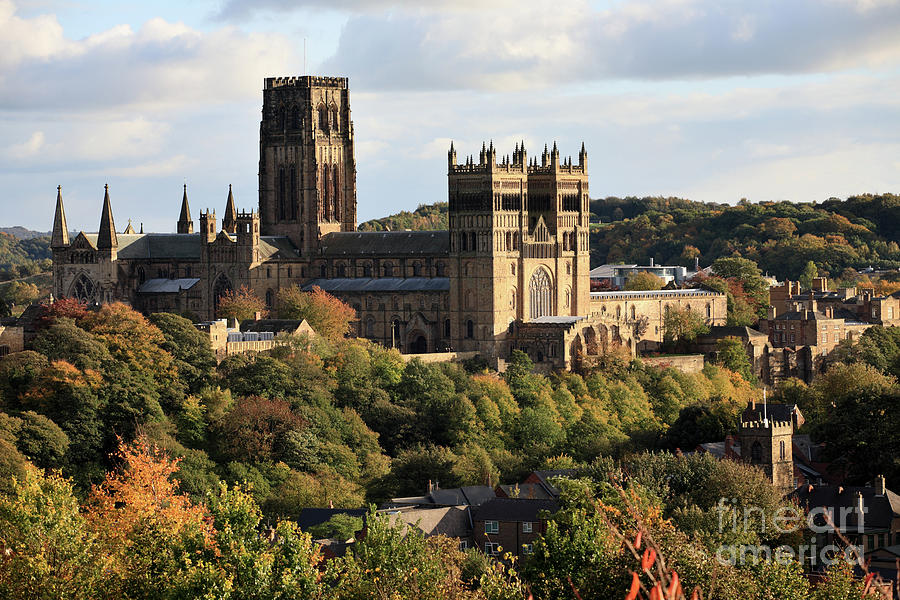Autumn View of Durham Cathedral #2 Photograph by Bryan Attewell