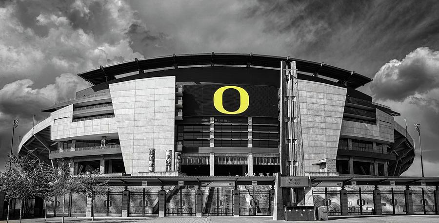 University Of Oregon Photograph - Autzen Stadium - Home of the Oregon Ducks #2 by Mountain Dreams