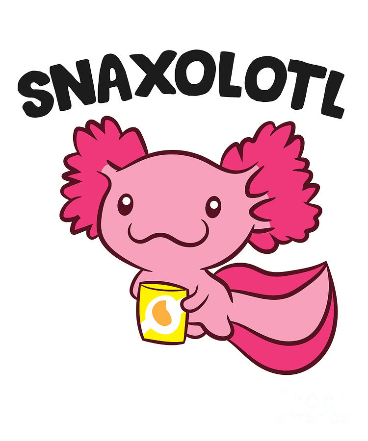 Axolotl Lover Snaxolotl Kawaii Axolotl Food Sweets Tapestry - Textile ...