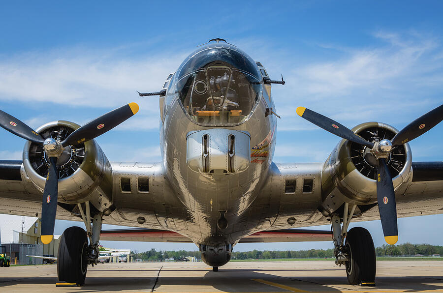 B-17 Aluminum Overcast Bomber #2 Photograph by George Strohl
