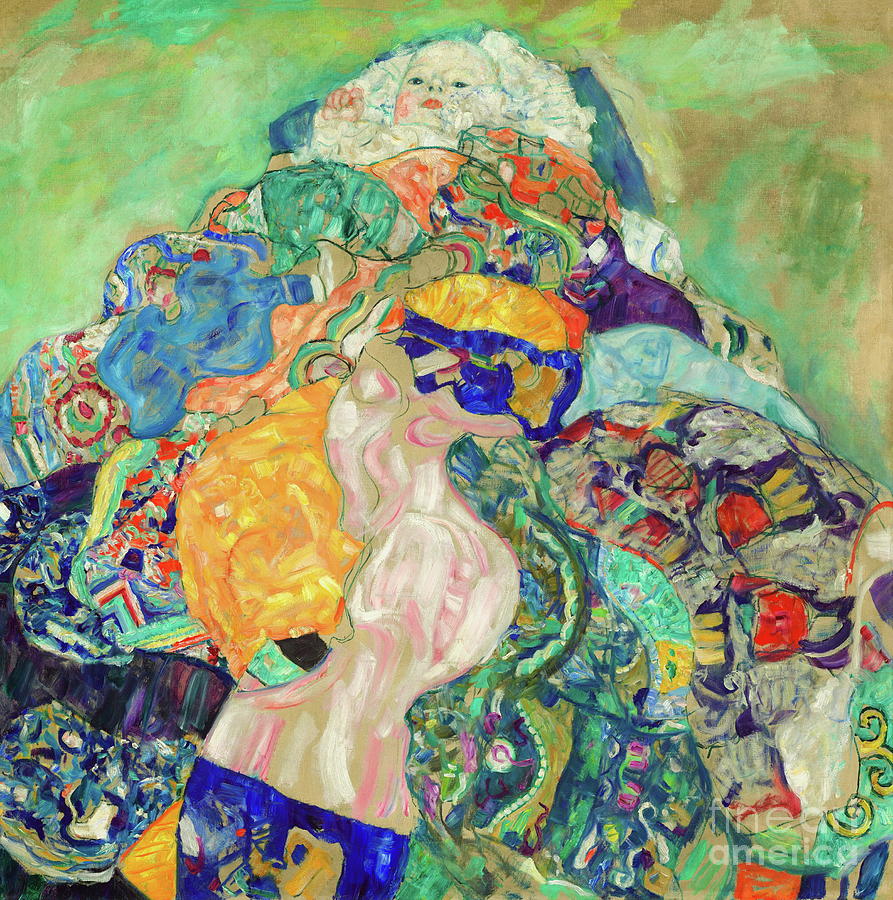 Baby #2 Painting by Gustav Klimt