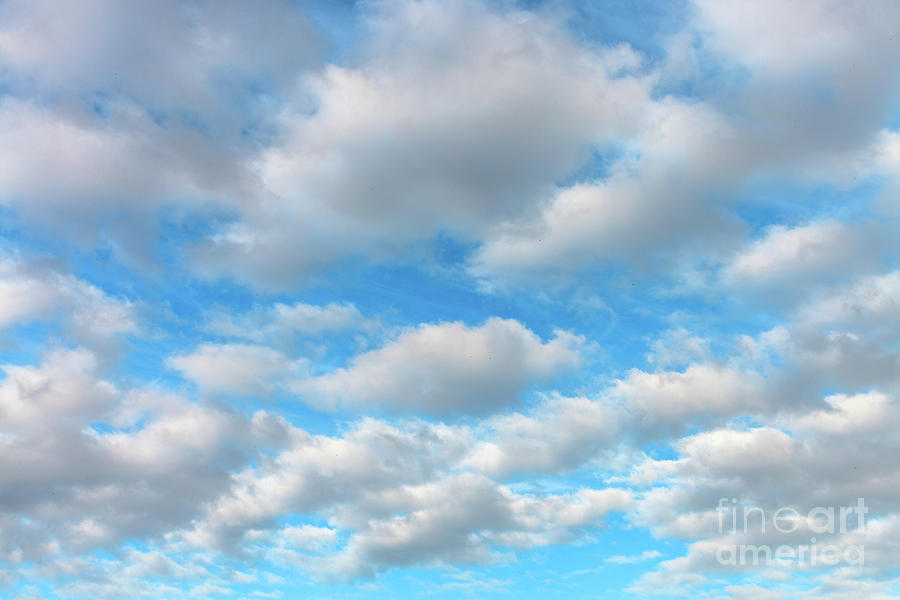 Background of blue sky #2 Photograph by Benny Marty