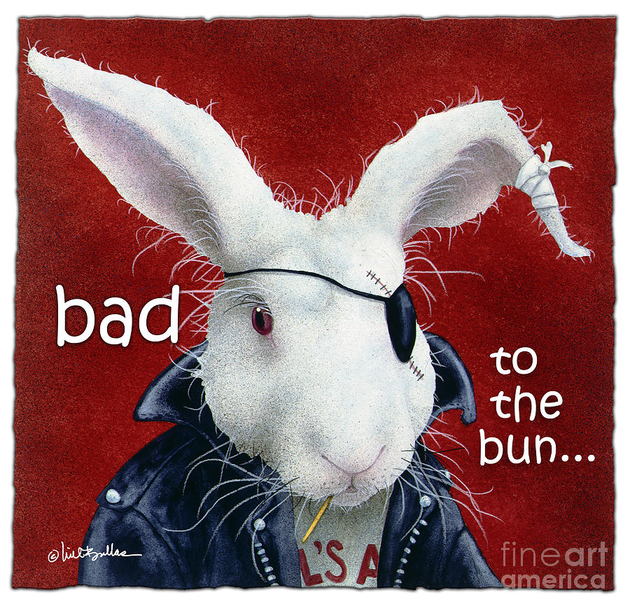 Animal Painting - Bad To The Bun... #2 by Will Bullas
