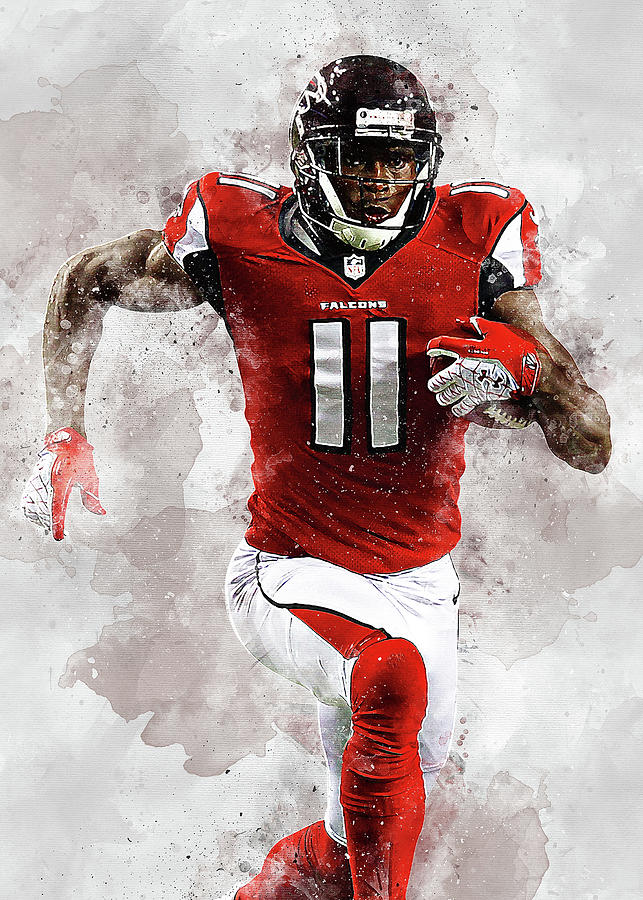 Player Atlanta Falcons Player Julio Jones Juliojones Julio Jones Digital  Art by Wrenn Huber - Fine Art America