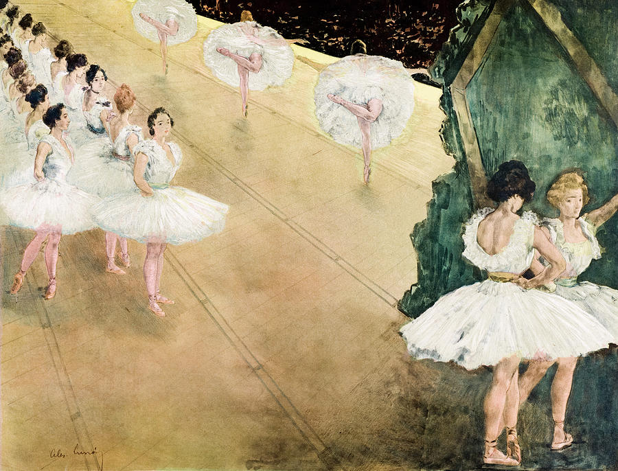 Ballet Dancers Painting