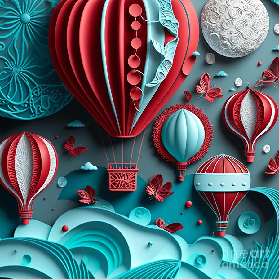 Balloon Races Ceramic Art by Jay Schankman