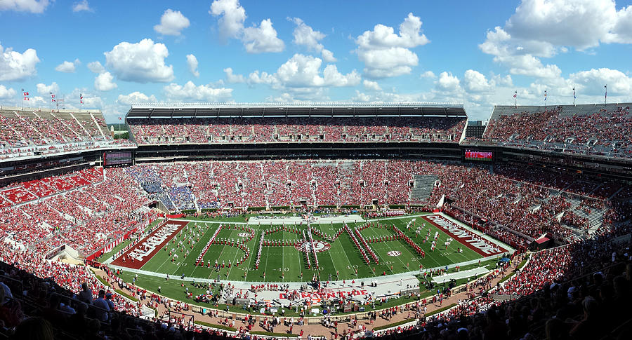 Bama Spell Out Panorama #2 Photograph by Kenny Glover