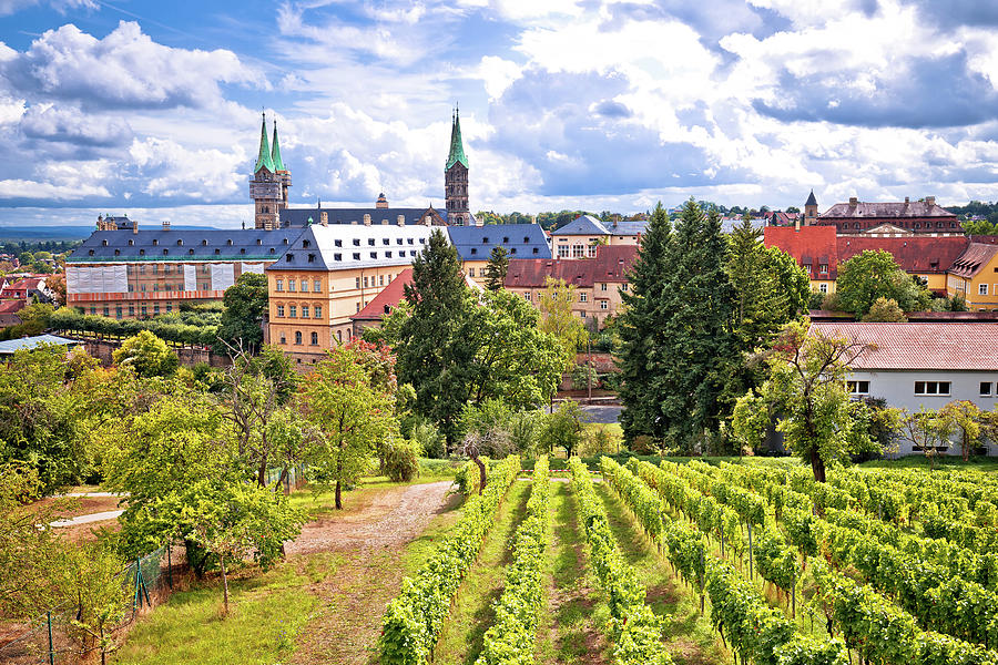Bamberg. Town of Bamberg view from Michaelsberg vineyards to Bam #2 Photograph by Brch Photography