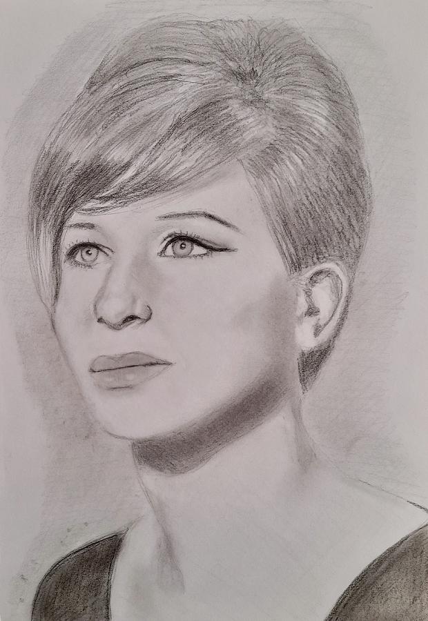 Barbra Streisand Drawing by Paul Blackmore - Pixels